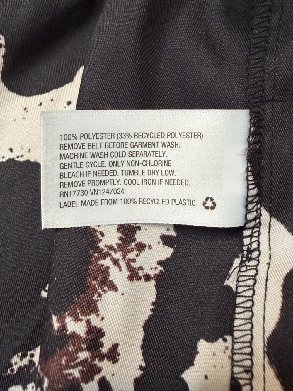 NWT! Alexis x Target Long Sleeve Abstract Print Rope Belt Dress. Size Small. - Picture 15 of 16